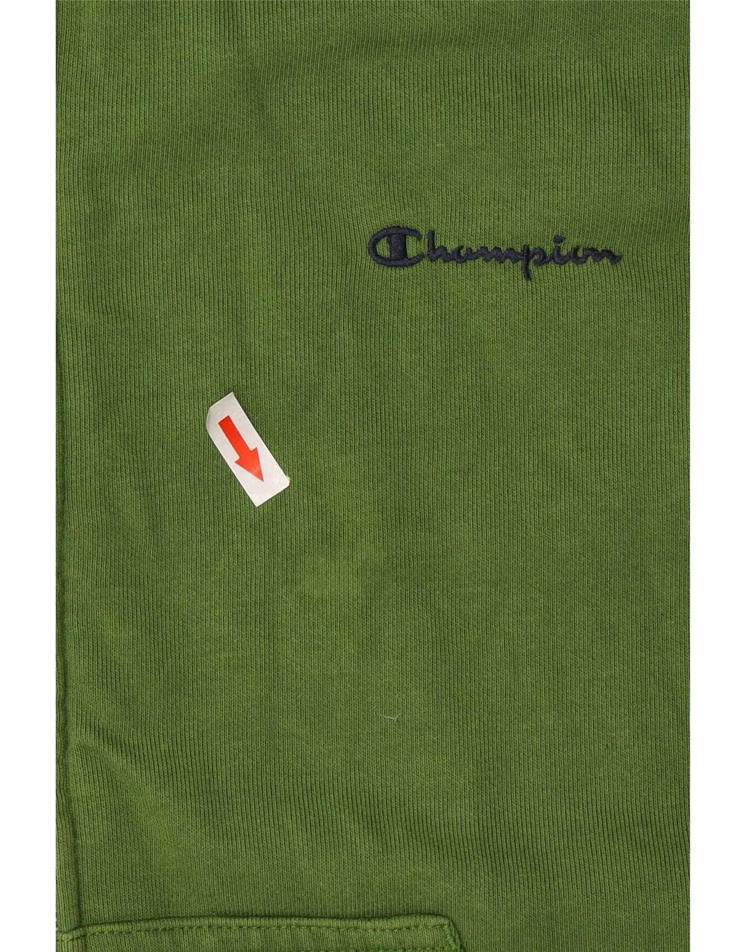 Champion Mens Zip Hoodie Sweater Large Green Cotton