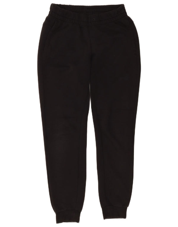 Adidas Womens Graphic Tracksuit Trousers Joggers UK 8/10 Small Black Cotton