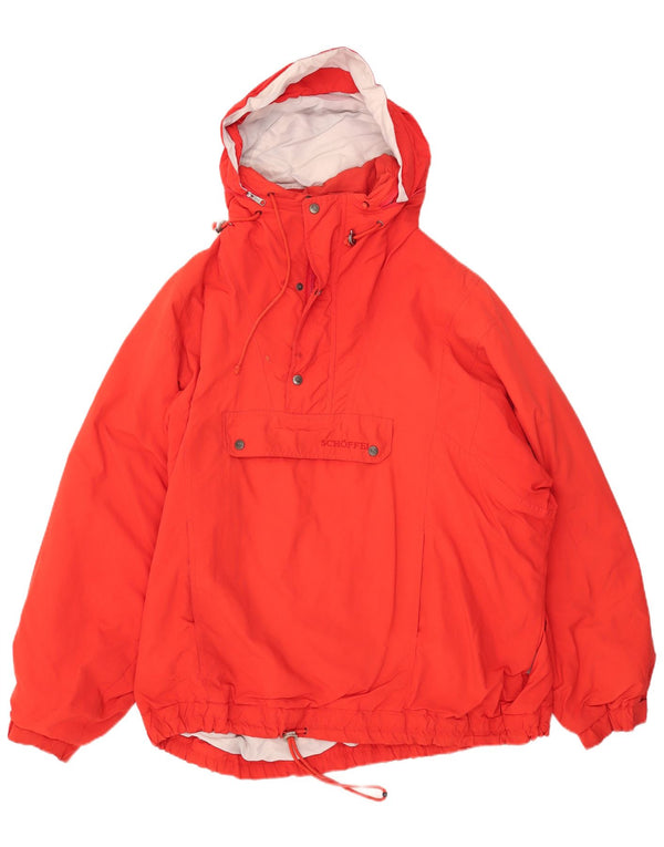 SCHAEFER Mens Gore-Tex Hooded Anorak Jacket UK 44 2XL Red Polyamide