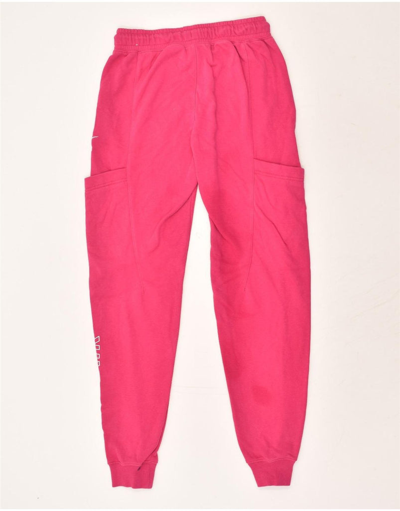NIKE Womens Air Graphic Tracksuit Trousers Joggers UK 6 XS Pink Cotton | Vintage Nike | Thrift | Second-Hand Nike | Used Clothing | Messina Hembry 