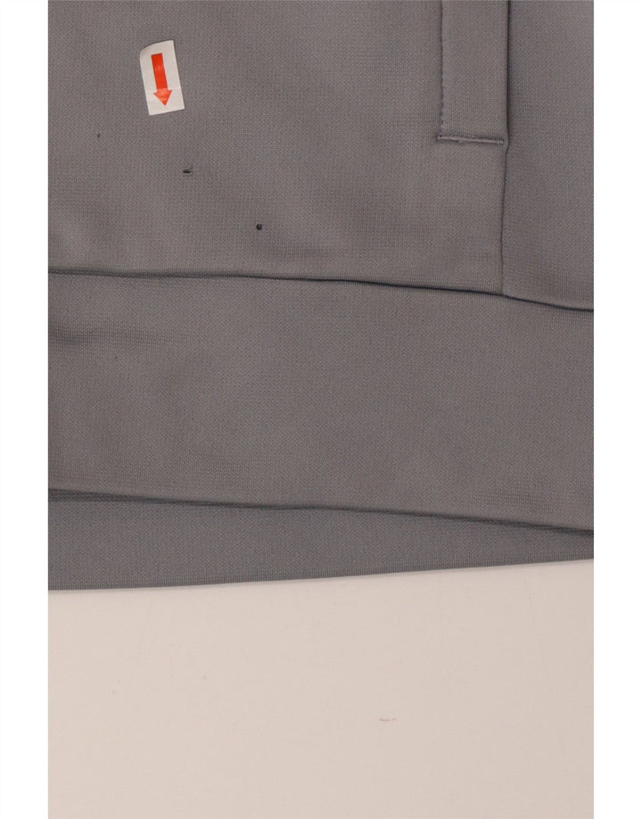 Under Armour Mens Zip Neck Sweatshirt Jumper Medium Grey Polyester