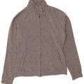 NIKE Womens Tracksuit Top Jacket UK 10/12 Medium Grey Cotton