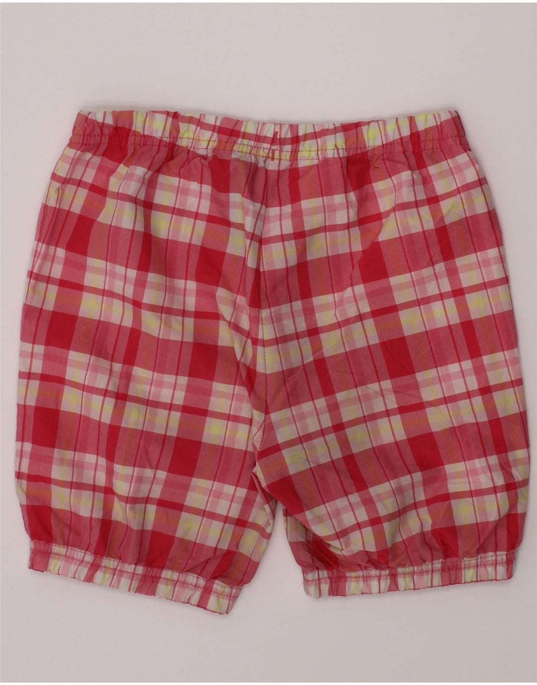 ADIDAS Girls Casual Shorts 3-4 Years W20 Pink Check Polyester