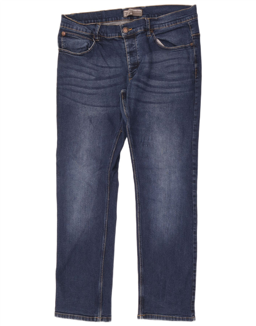 French Connection Mens Slim Jeans W36 L32  Blue Cotton