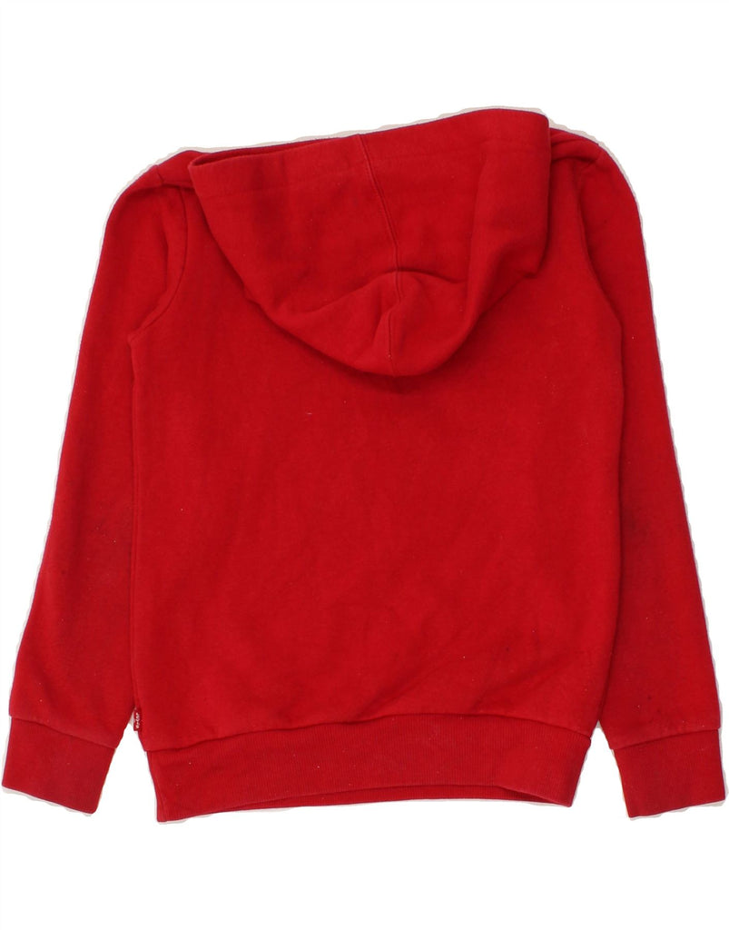 LEVI'S Girls Graphic Hoodie Jumper 7-8 Years Medium Red Cotton | Vintage Levi's | Thrift | Second-Hand Levi's | Used Clothing | Messina Hembry 