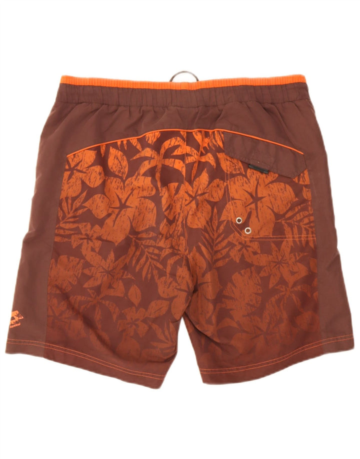 Lotto Mens Swimming Shorts Large  Brown Floral