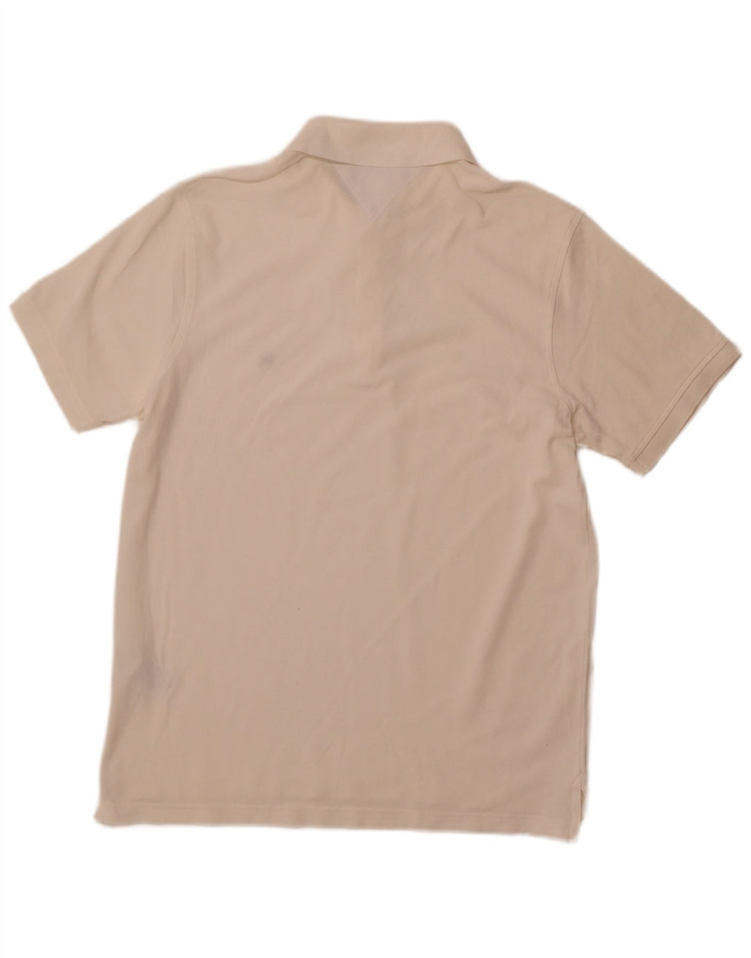 TOMMY HILFIGER Mens Slim Fit Polo Shirt XL Off White Cotton