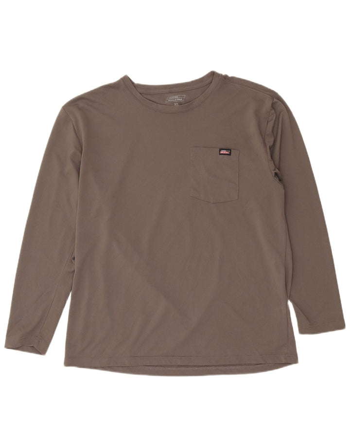 Dickies Mens Top Long Sleeve XL Grey Polyester
