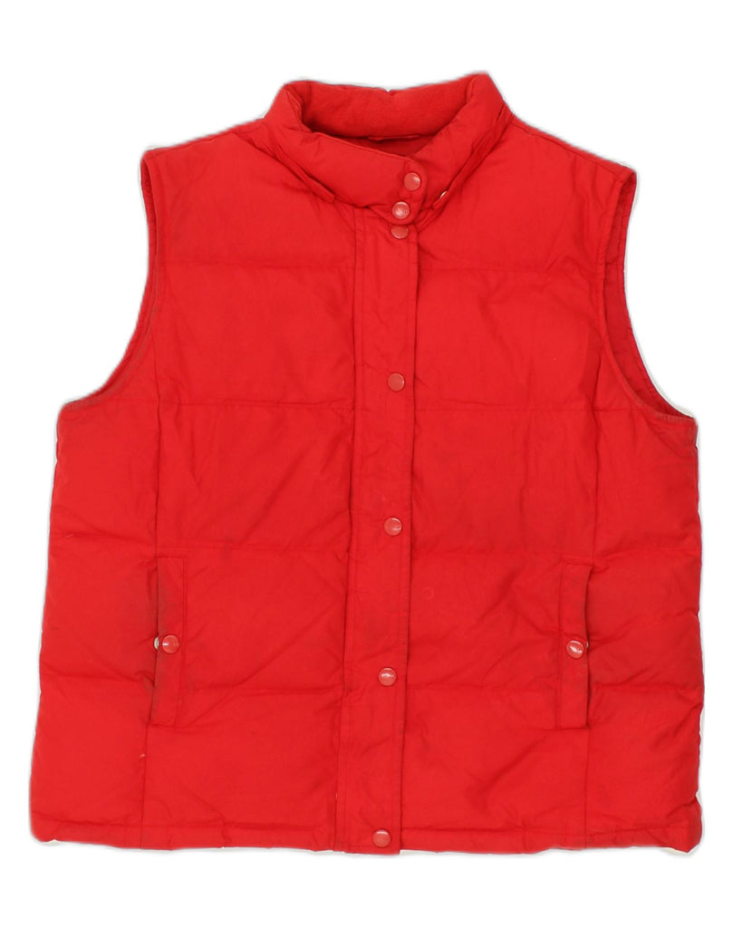 GAP Womens Padded Gilet UK 14 Large Red Polyester | Vintage Gap | Thrift | Second-Hand Gap | Used Clothing | Messina Hembry 