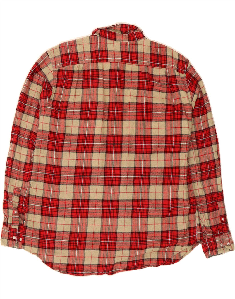NAUTICA Mens Slim Fit Shirt XL Red Check Cotton Vintage Nautica and Second-Hand Nautica from Messina Hembry 
