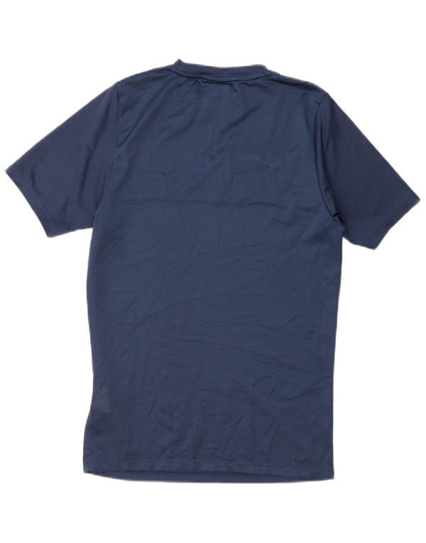 Nike Mens Dri Fit T-Shirt Top Small Navy Blue Colourblock Polyester