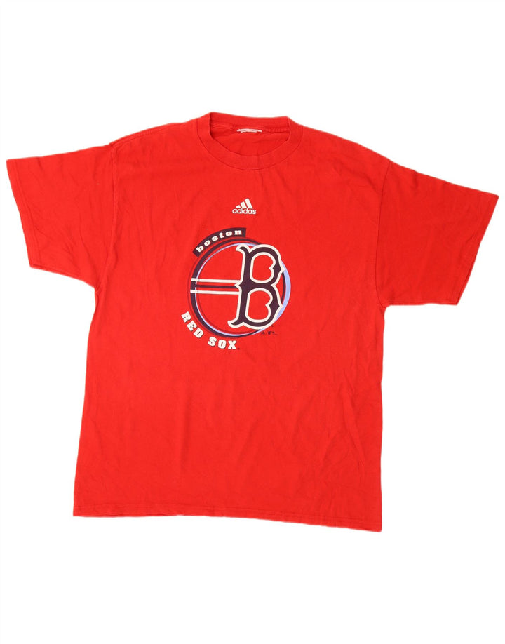 Adidas Mens Boston Red Sox Graphic T-Shirt Top Large Red