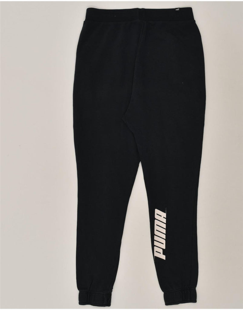 PUMA Mens Graphic Tracksuit Trousers Joggers Large Black | Vintage Puma | Thrift | Second-Hand Puma | Used Clothing | Messina Hembry 