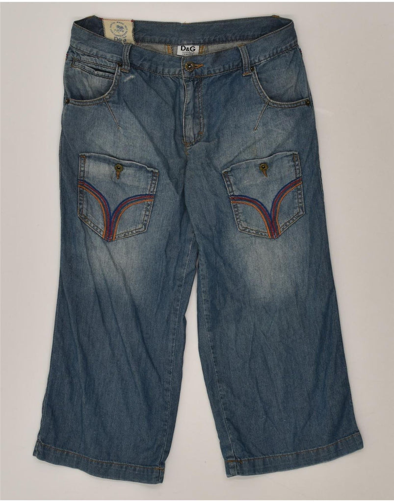 DOLCE & GABBANA Boys Capri Straight Jeans 15-16 Years W30 L20 Blue Cotton | Vintage Dolce & Gabbana | Thrift | Second-Hand Dolce & Gabbana | Used Clothing | Messina Hembry 