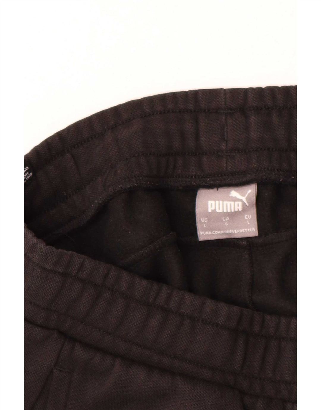 Puma Mens Tracksuit Trousers Joggers Large  Black Cotton