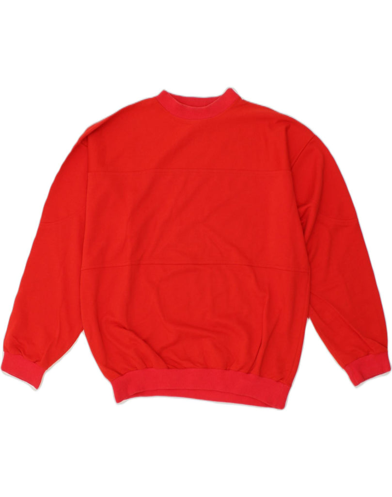 VINTAGE Mens Sweatshirt Jumper XL Red Cotton | Vintage Vintage | Thrift | Second-Hand Vintage | Used Clothing | Messina Hembry 