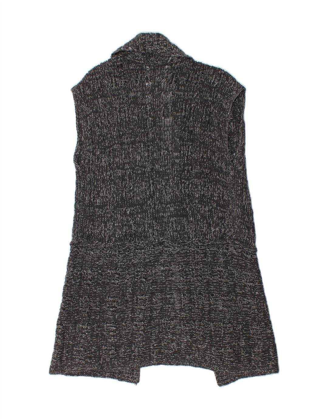 EDDIE BAUER Womens Longline Sleeveless Cardigan Sweater UK 12 Medium Grey Vintage Eddie Bauer and Second-Hand Eddie Bauer from Messina Hembry 