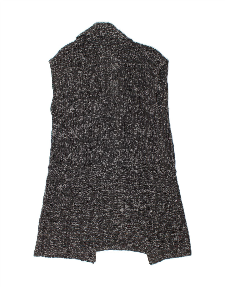 EDDIE BAUER Womens Longline Sleeveless Cardigan Sweater UK 12 Medium Grey Vintage Eddie Bauer and Second-Hand Eddie Bauer from Messina Hembry 