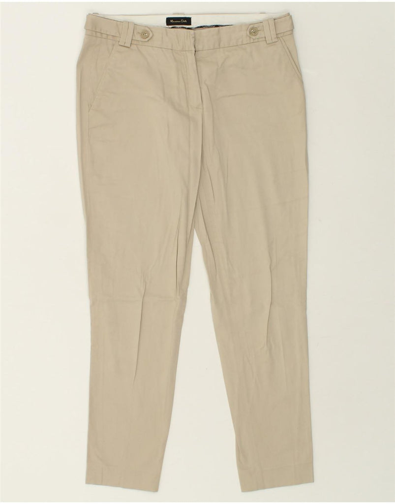 MASSIMO DUTTI Womens Slim Chino Trousers W32 L27 Beige | Vintage Massimo Dutti | Thrift | Second-Hand Massimo Dutti | Used Clothing | Messina Hembry 