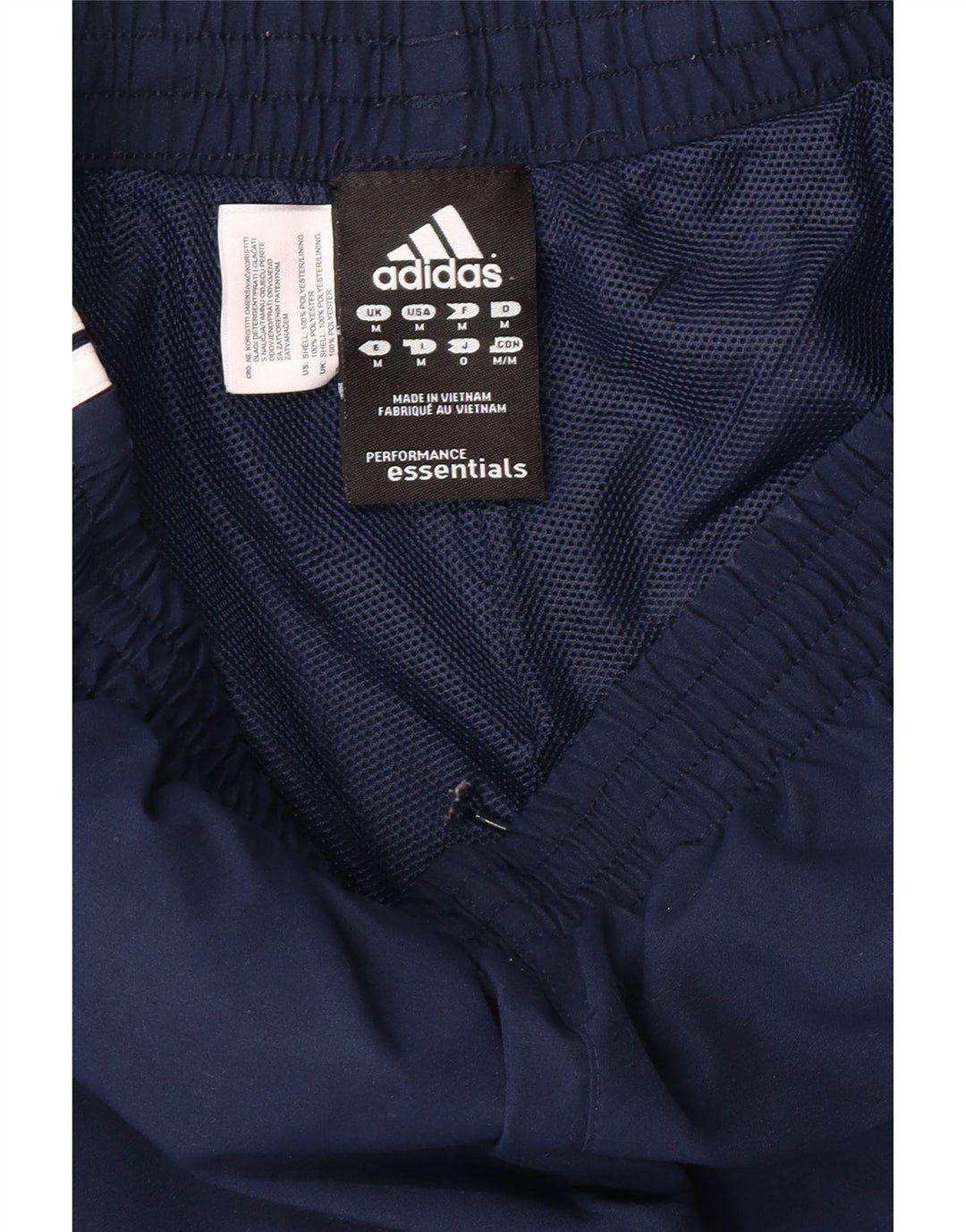 ADIDAS Mens Climalite Tracksuit Trousers Medium  Navy Blue Polyester