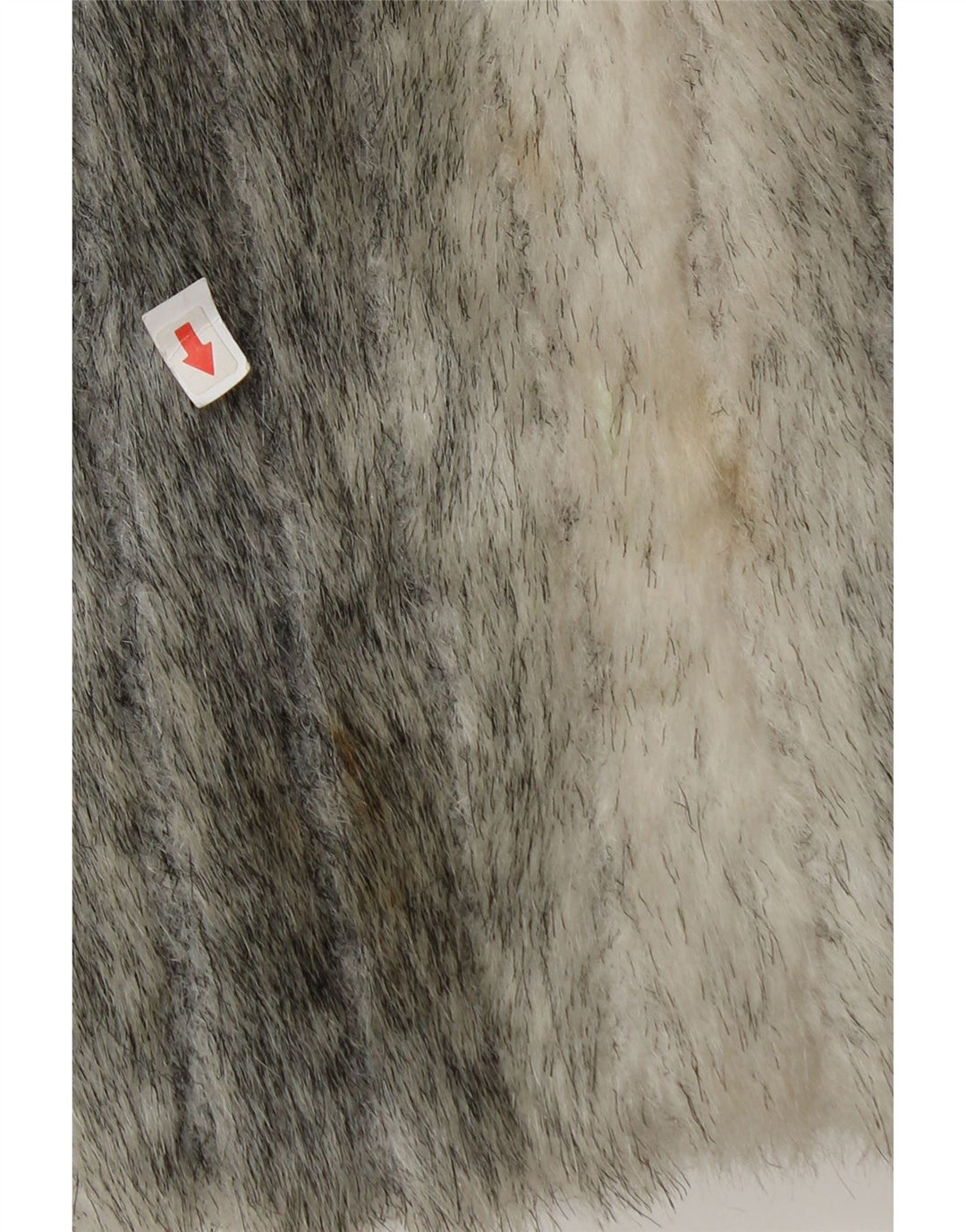 Francesca Womens Faux Fur Jacket UK 12 Medium Grey Animal Print Modacryl
