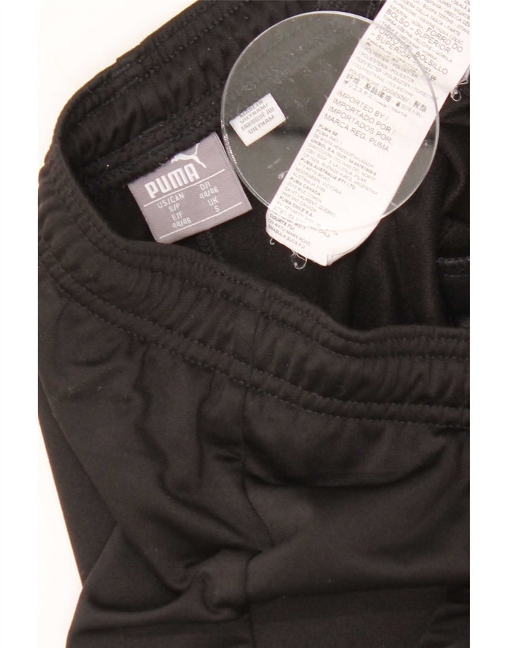 Puma Mens Tracksuit Trousers Small Black Polyester