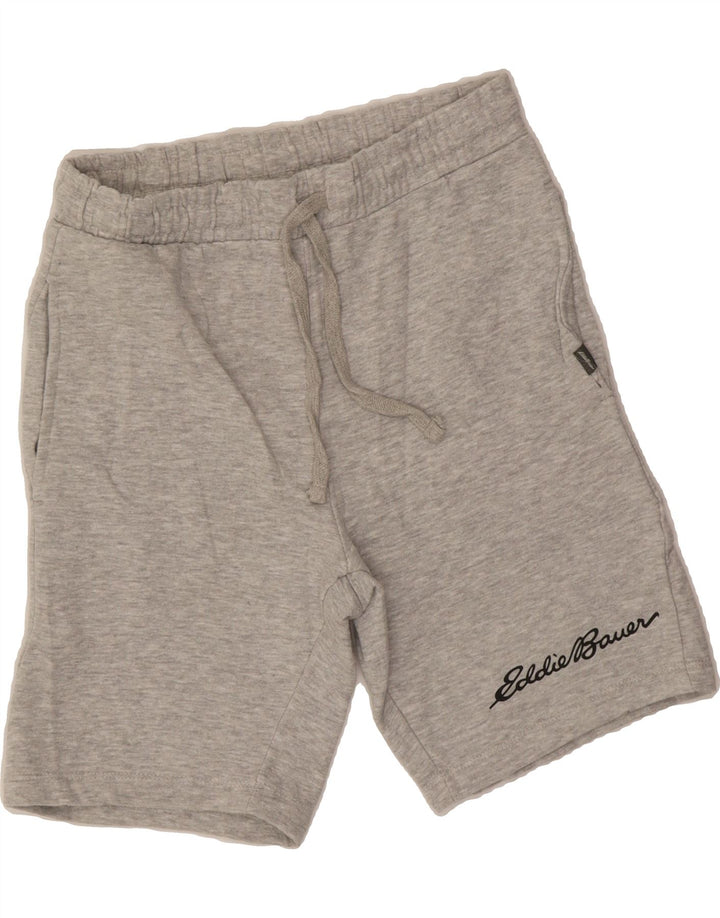 EDDIE BAUER Mens Graphic Sport Shorts Small  Grey Cotton Vintage Eddie Bauer and Second-Hand Eddie Bauer from Messina Hembry 