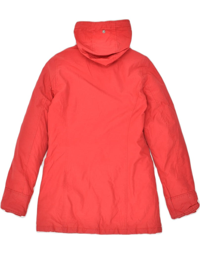 WOOLRICH Womens Hooded Padded Jacket UK 6 XS Red Cotton | Vintage Woolrich | Thrift | Second-Hand Woolrich | Used Clothing | Messina Hembry 