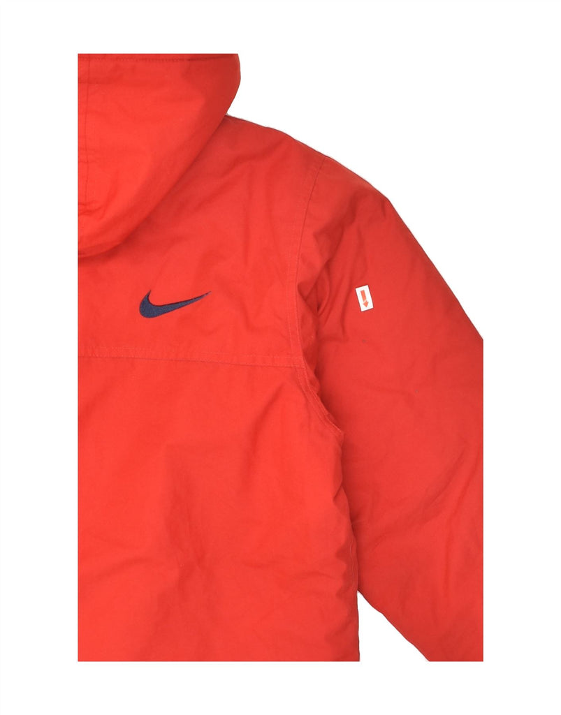 NIKE Boys Hooded Windbreaker Jacket 14-15 Years Large Red | Vintage Nike | Thrift | Second-Hand Nike | Used Clothing | Messina Hembry 