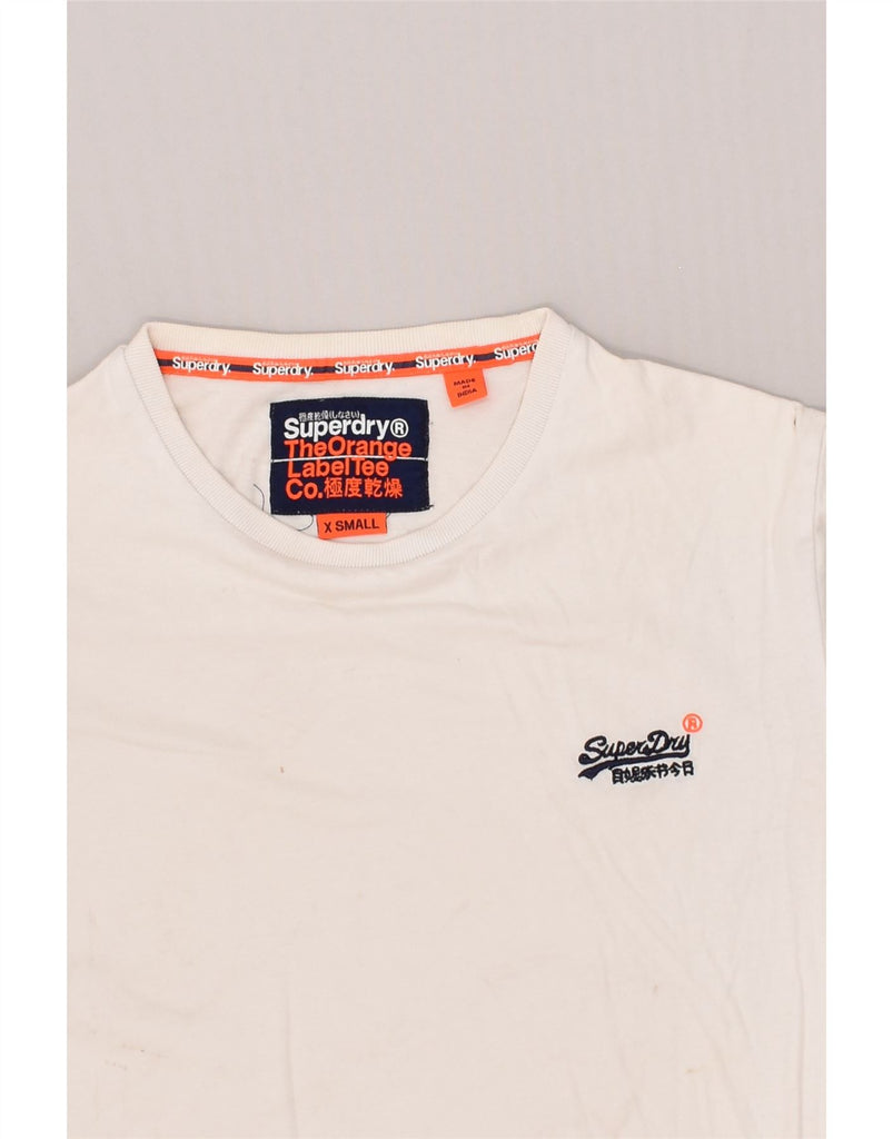 SUPERDRY Mens T-Shirt Top XS White | Vintage Superdry | Thrift | Second-Hand Superdry | Used Clothing | Messina Hembry 