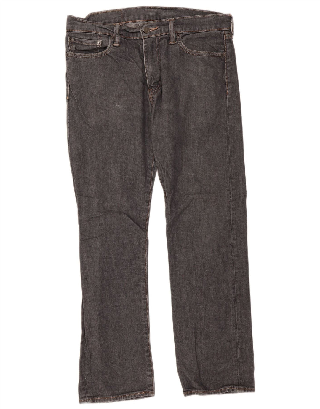 Levi's Mens 504 Straight Jeans W32 L30 Grey Cotton