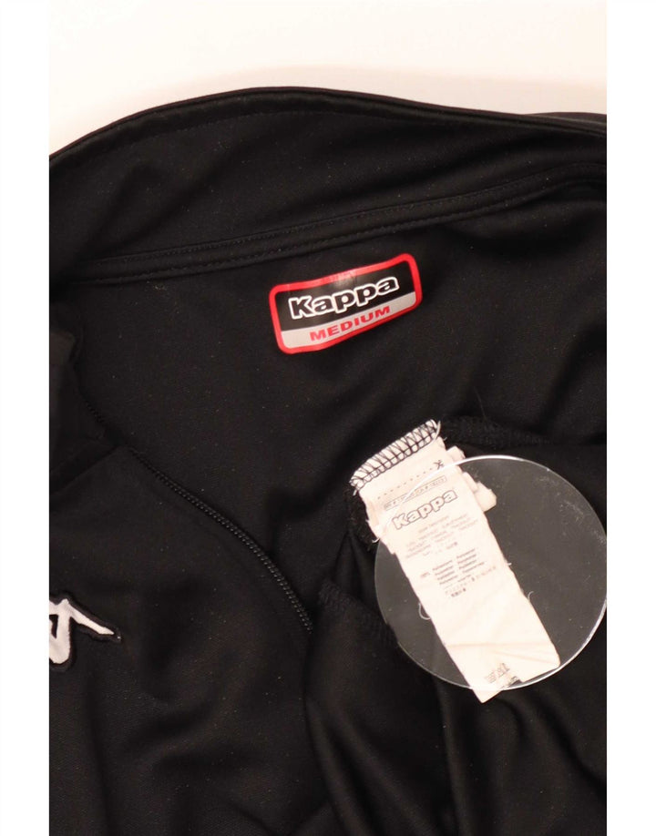 Kappa Mens Tracksuit Top Jacket Medium Black Colourblock Polyester