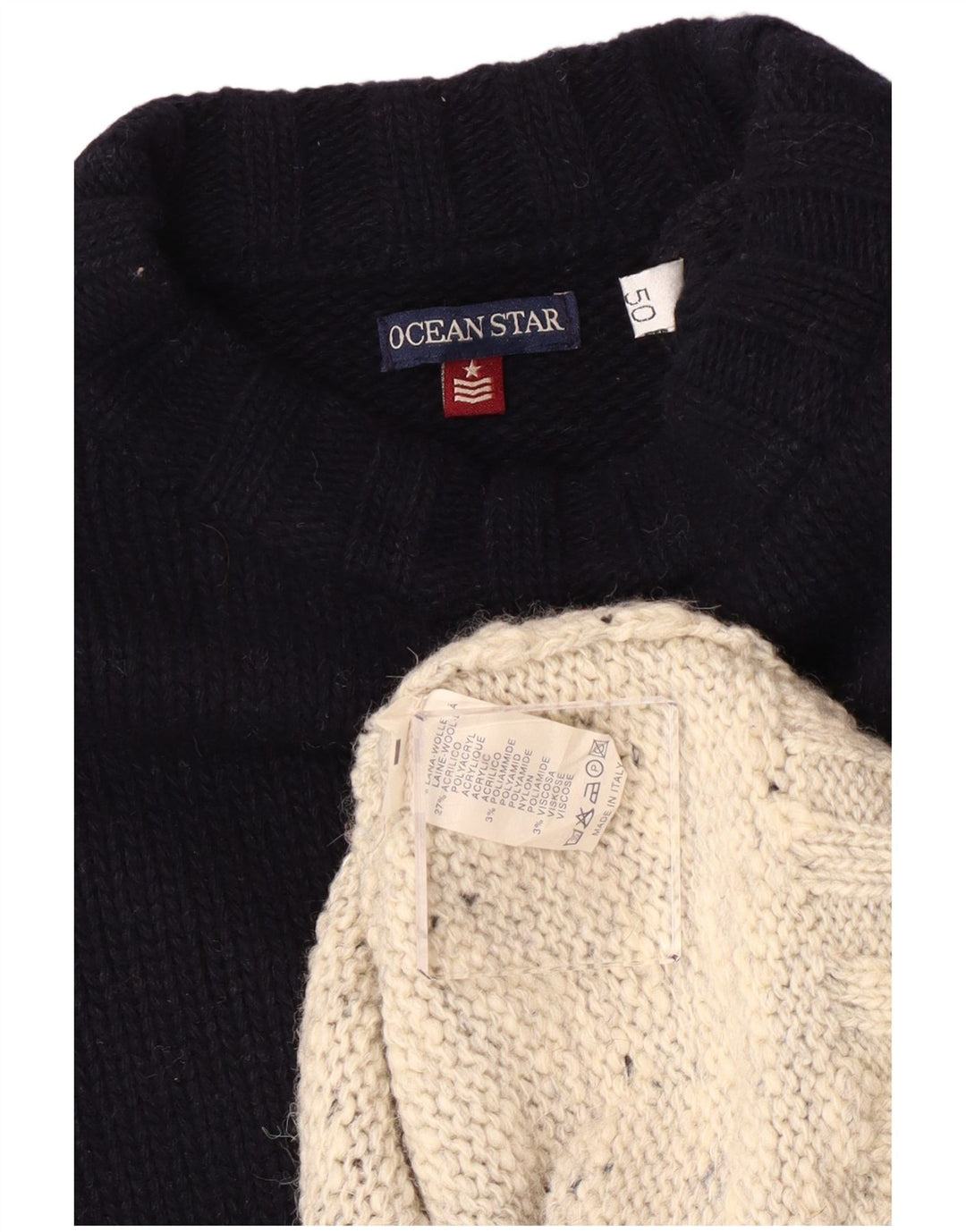 Ocean Star Mens Crew Neck Jumper Sweater IT 50 Medium Multicoloured