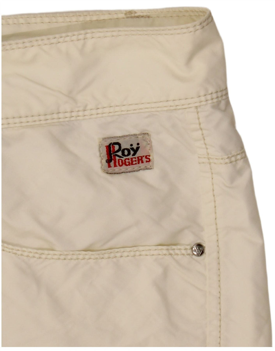 Roy Rogers Womens Casual Shorts IT 48 XL W34  Off White Polyamide