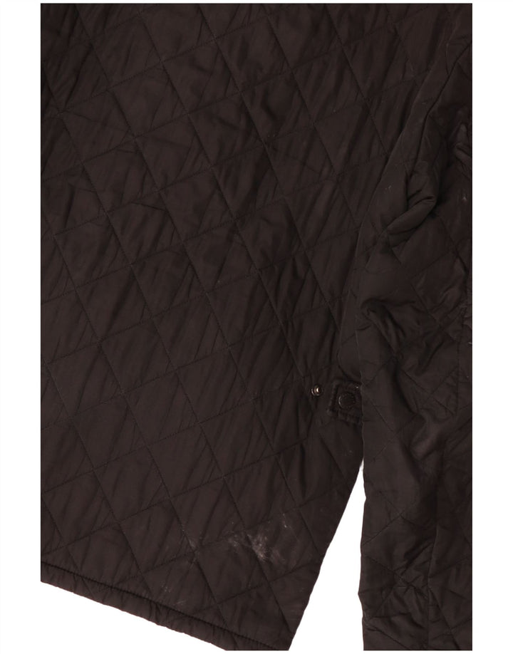 BARBOUR Mens Quilted Jacket UK 36 Small Black