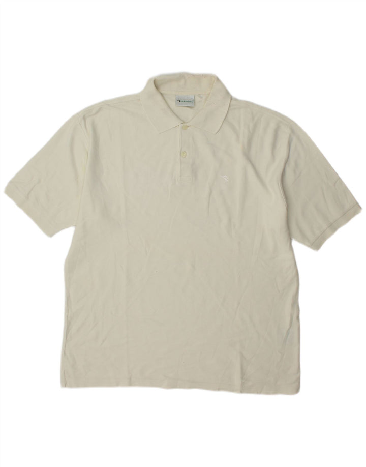 Diadora Mens Loose Fit Polo Shirt IT 50 Medium Beige
