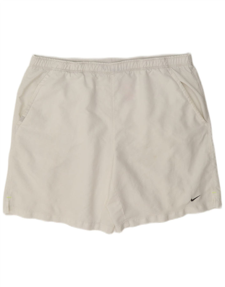 Nike Mens Sport Shorts XL White Polyester