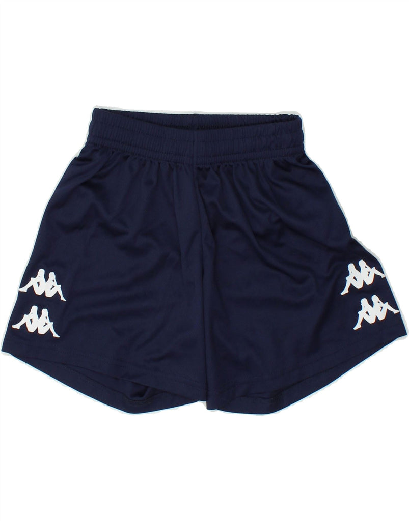 KAPPA Boys Graphic Sport Shorts 7-8 Years Navy Blue Polyester | Vintage Kappa | Thrift | Second-Hand Kappa | Used Clothing | Messina Hembry 