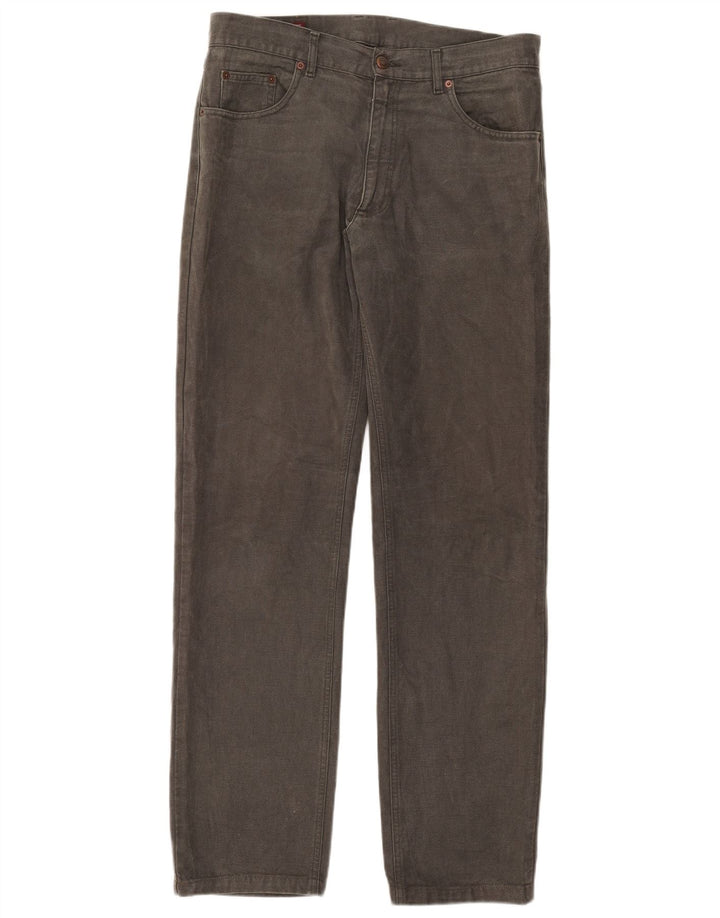 Marlboro Classics Mens Straight Jeans W34 L32 Khaki Cotton