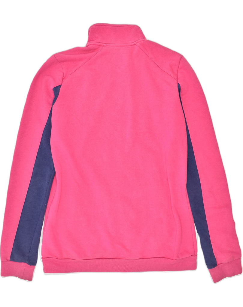 ASICS Womens Tracksuit Top Jacket UK 12 Medium Pink Cotton | Vintage | Thrift | Second-Hand | Used Clothing | Messina Hembry 