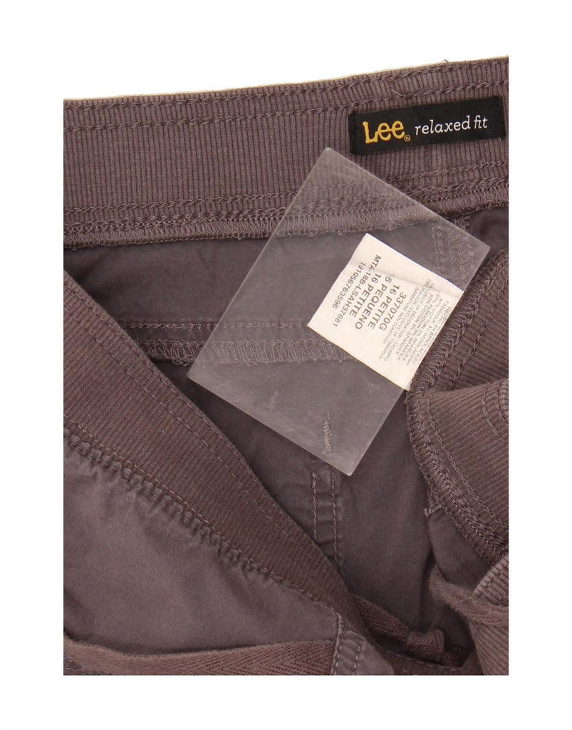 LEE Womens Relaxed Fit Cargo Shorts US 16 2XL W36  Grey Cotton Vintage Lee and Second-Hand Lee from Messina Hembry 