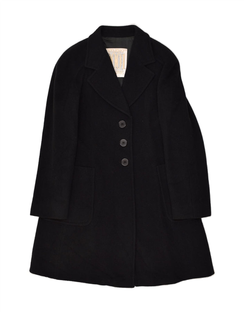 GIANFRANCO FERRE Womens Overcoat UK 10 Small Black Vintage Gianfranco Ferre and Second-Hand Gianfranco Ferre from Messina Hembry 