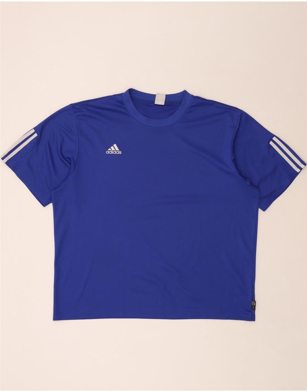 ADIDAS Mens Climalite T-Shirt Top 2XL Blue Polyester