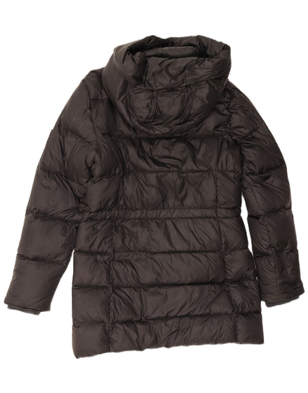 Polo Ralph Lauren Womens Hooded Padded Coat UK 14 Medium Black Nylon