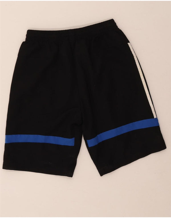 Adidas Boys Sport Shorts 13-14 Years  Black Colourblock Polyester
