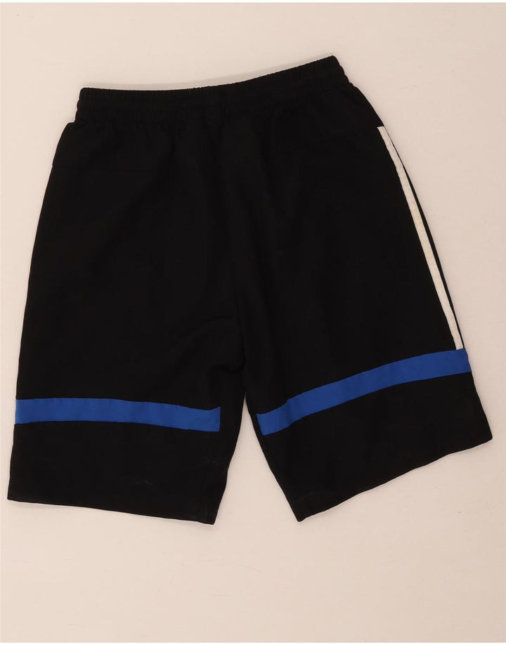 Adidas Boys Sport Shorts 13-14 Years  Black Colourblock Polyester