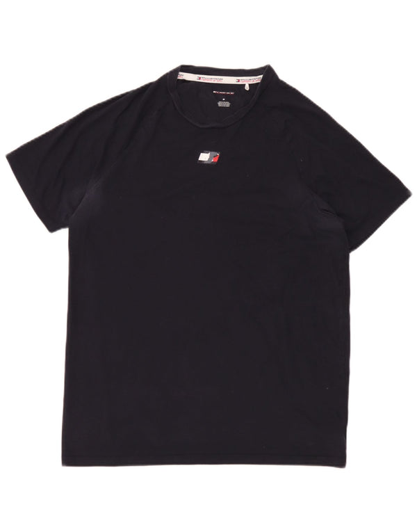 Tommy Hilfiger Mens T-Shirt Top Medium Navy Blue Cotton