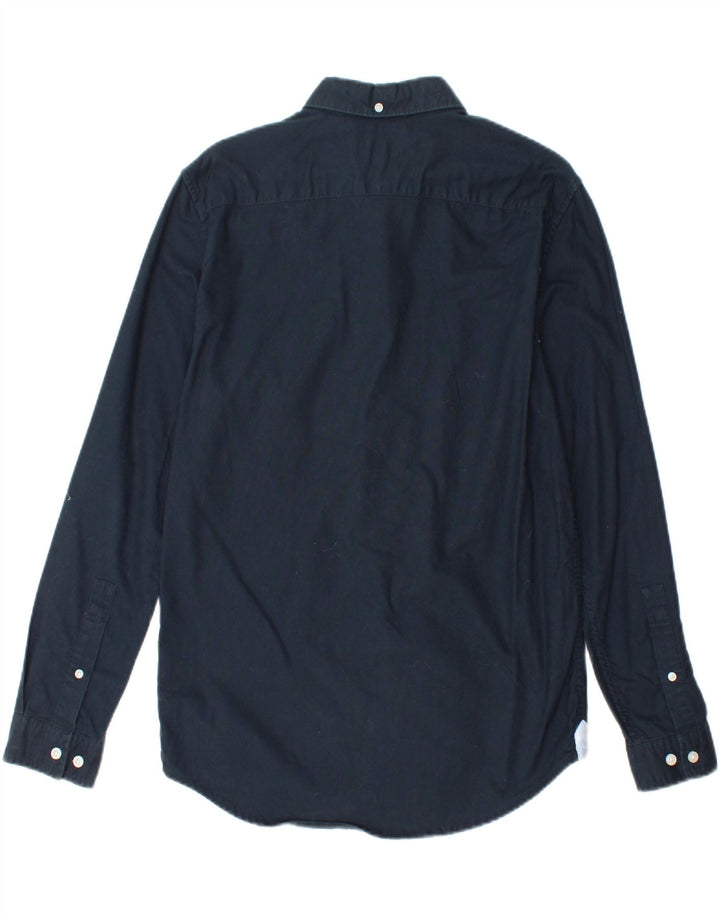 JACK WILLS Mens Slim Fit Shirt Small Navy Blue Cotton Vintage Jack Wills and Second-Hand Jack Wills from Messina Hembry 