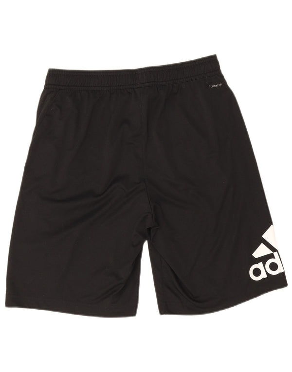 Adidas Boys Climacool Graphic Sport Shorts 15-16 Years XL Black Polyester