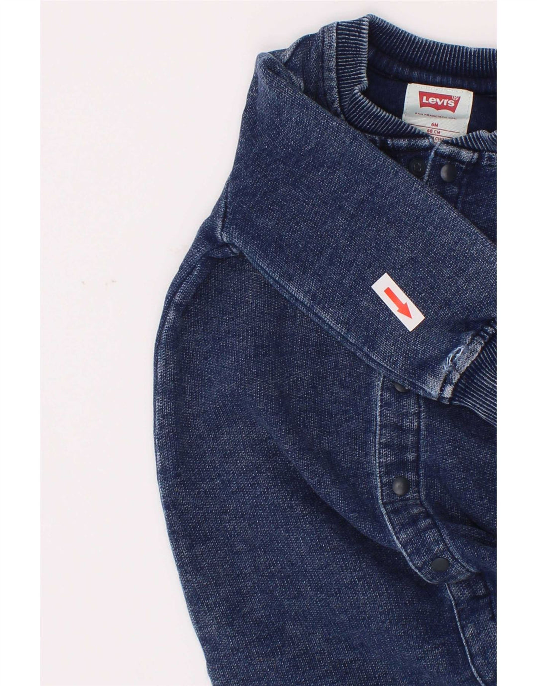 Levi's Baby Boys Long Sleeve Jumpsuit 3-6 Months Navy Blue
